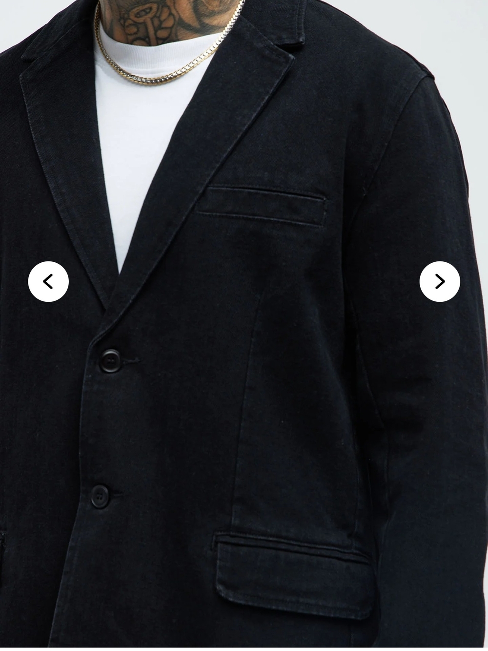 Men's Black Casual Blazer - Classic Tailored Look Medium